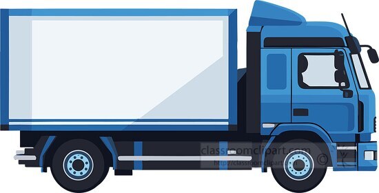 blue moving truck