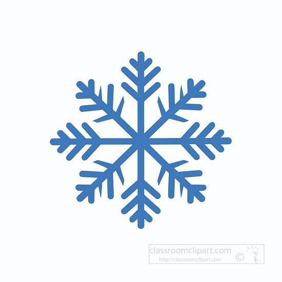 Weather Clipart-blue snowflake clip art