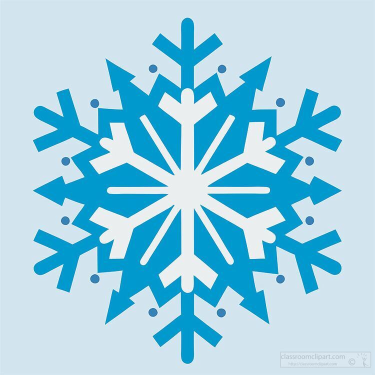 blue snowflake with a symmetrical intricate design