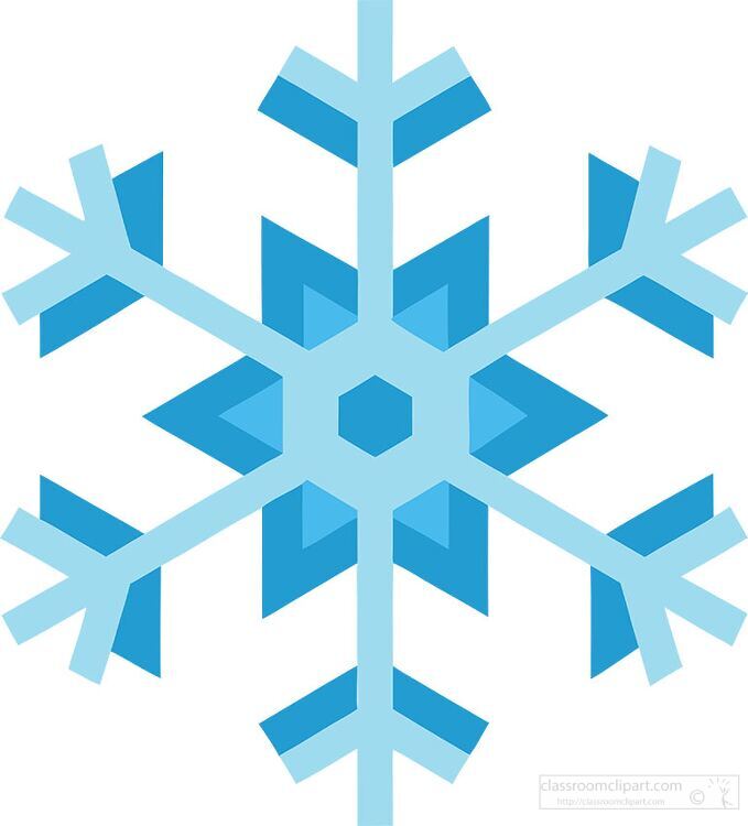 blue toned snowflake illustration