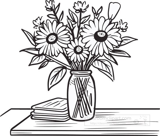 How To Draw Flower Step By Step | Black And White With Pencil - YouTube