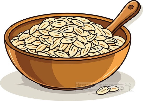 bowl of oats clip art