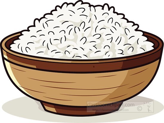 bowl of rice clip art