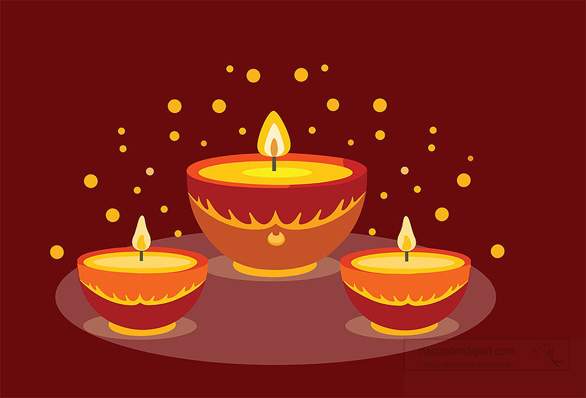 burning diya Diwali light festival of India 