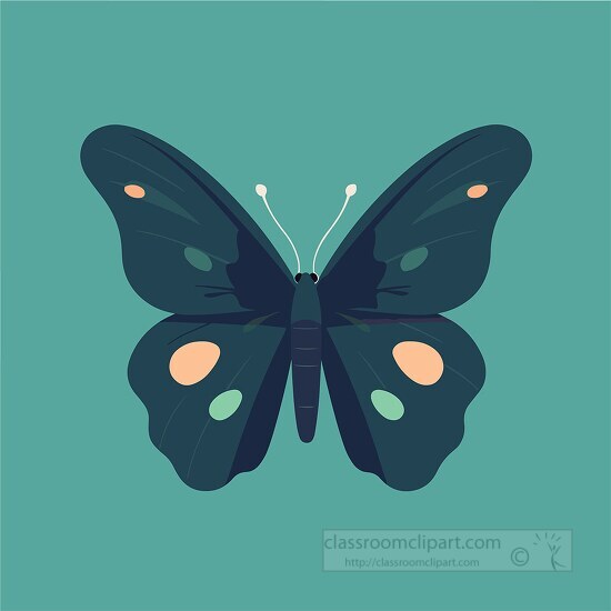 butterfly icon flat style
