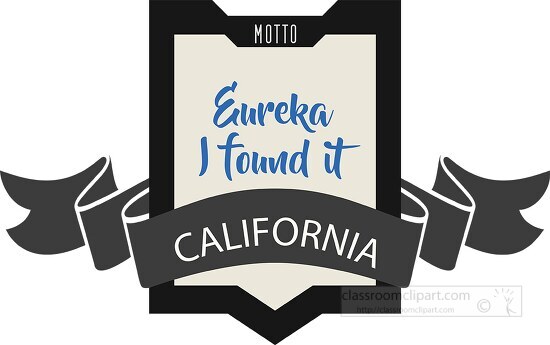 california state motto clipart