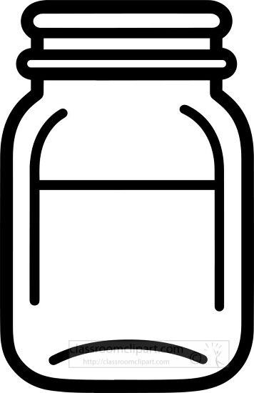 canning container black outline clip art
