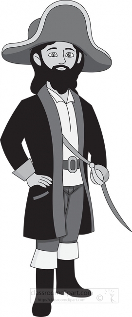 captain of pirates clipart