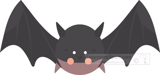 cartoon style round headed bat