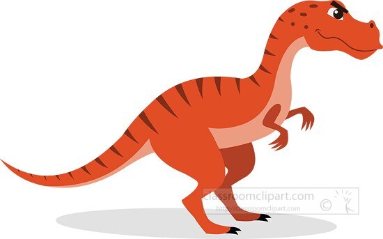 cartoon t rex dinosaur is standing on its hind legs