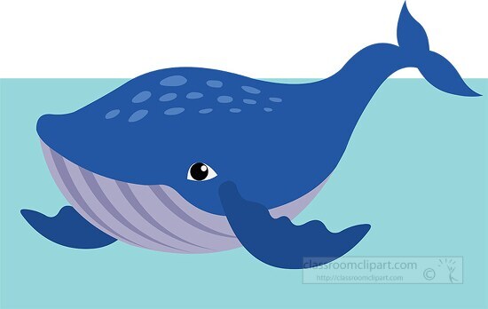 cartoon whale that is swimming in the water