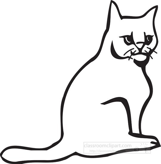 cat clipart 123