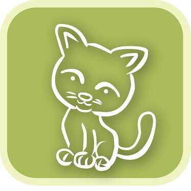 cat rounded rectangle icon