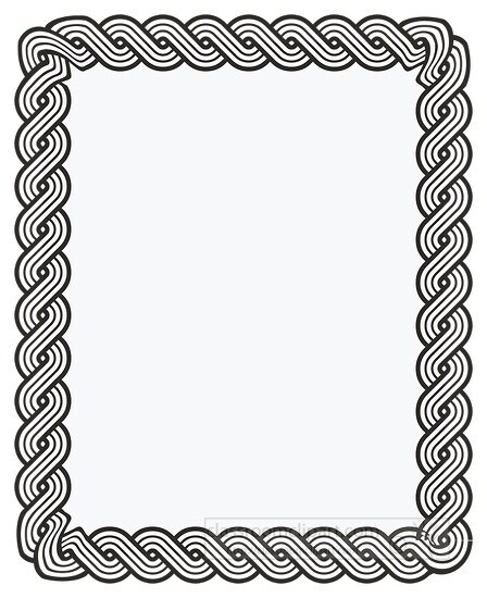 celtic border with a black and white pattern