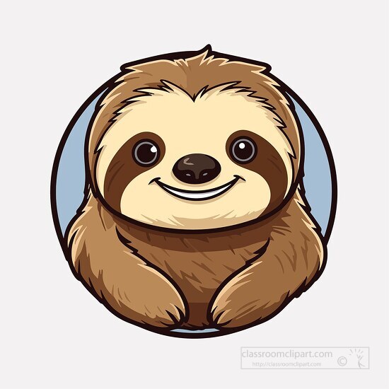 charming cute sloth animal clip art