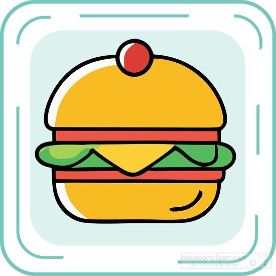 cheeseburger lines icon