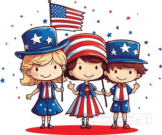 red white and blue clipart