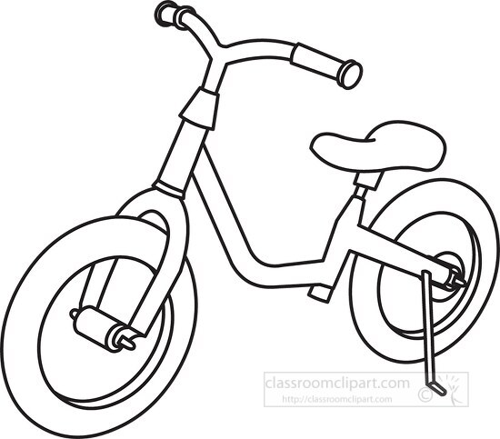 childrens bicycle outline