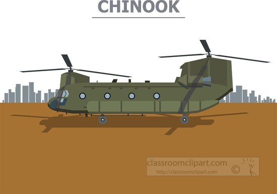 chinook helicopter military clipart