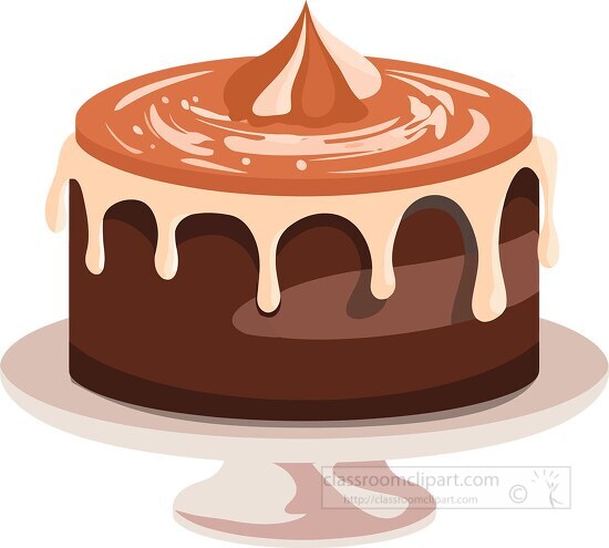 clip art chocolate cake
