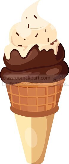 Colorful Ice Cream In Waffle Cone, Colorful Ice Cream, In Waffle Cone, Cream  PNG Transparent Image and Clipart for Free Download