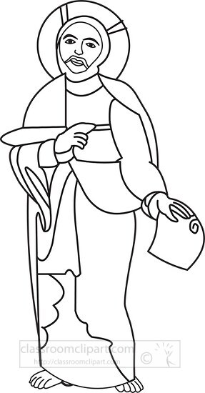 christian religion black outline clipart 36