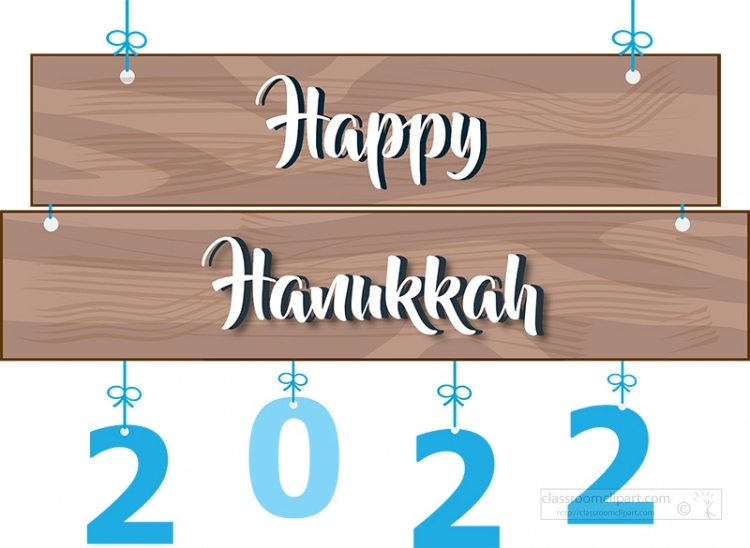 clipart of happy hanukkah sign 2022