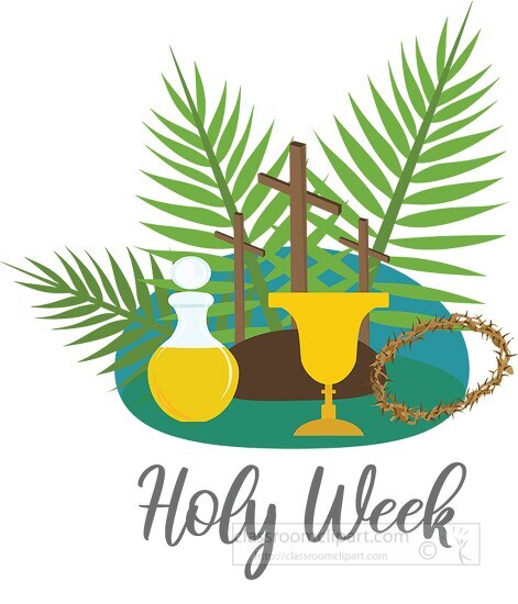 clipart representing the christian holy week 2