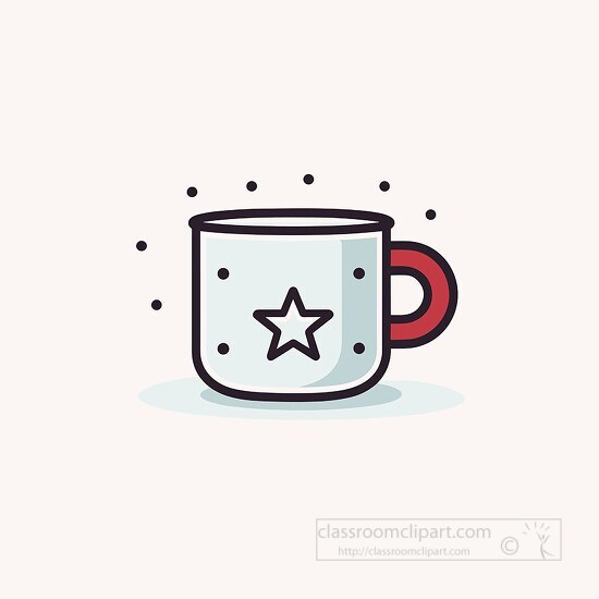 coffee mug with a star