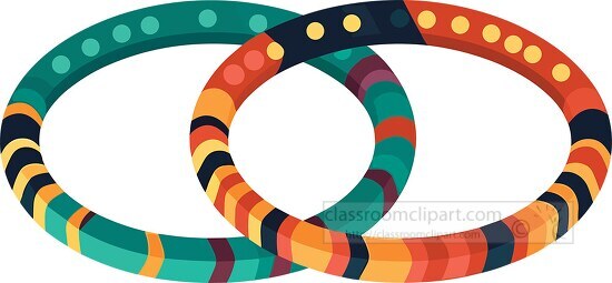 colorful bracelet with stripes