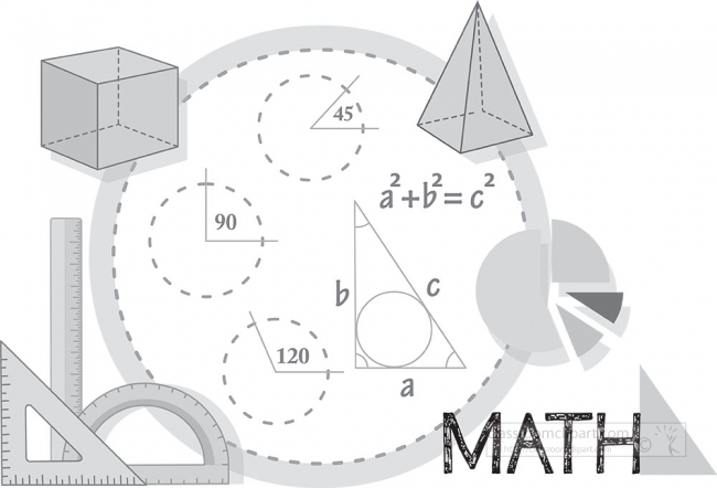 math signs clipart black and white