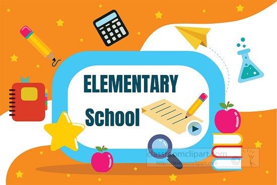 colorful graphics for elementary school clipart