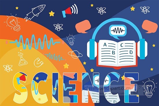 colorful school graphics for science classroom clipart