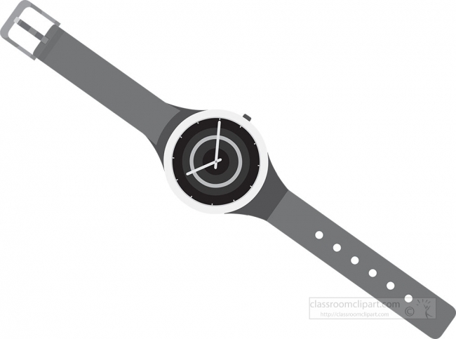 cool n stylish watch redish gray color clipart