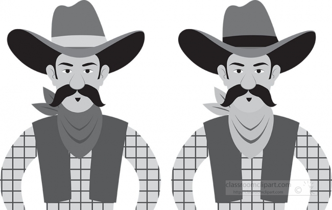 cowboy character clipart