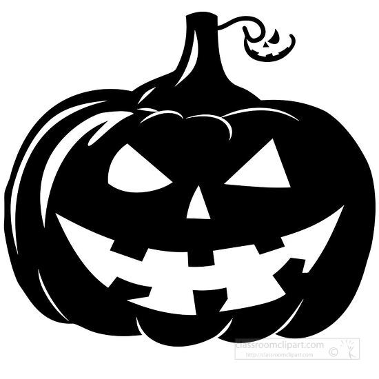 creepy halloween pumpkin with a menacing expression