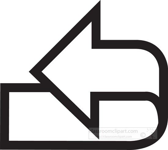 clipart arrows curved
