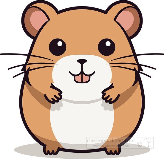 Animal Faces Clipart-cute baby hamster