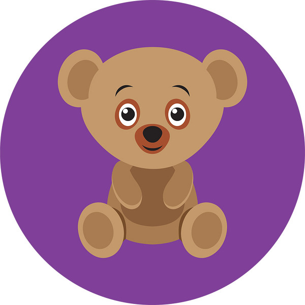 cute bear clipart icon