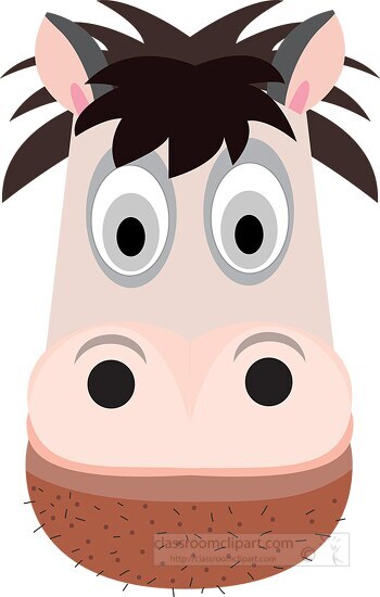 cartoon horse face