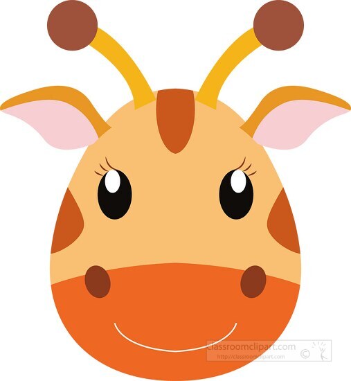 animated giraffe face pictures
