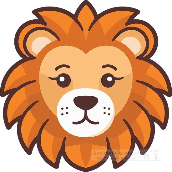 cute animated lion