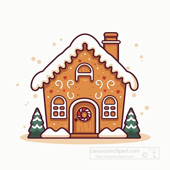 cute christmas ginger bread house