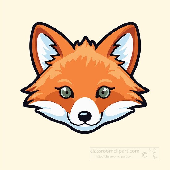 cute fox animal face