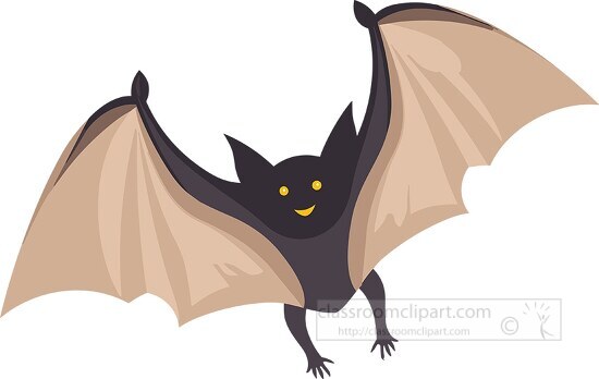 cute simple bat flying