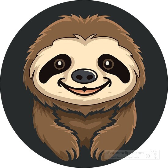 cute smiling sloth animal 2