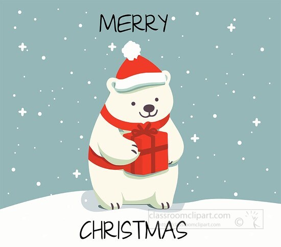 Cute Red Animated Merry Christmas Picture​