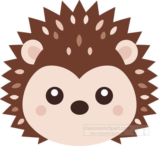 cutw hedgehog animal face