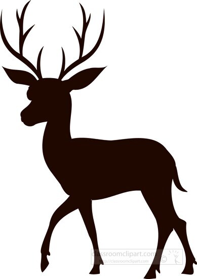deer silhouette vector free