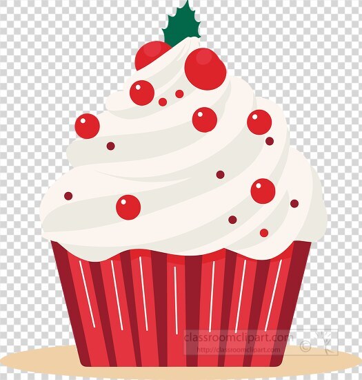 delightful holiday treat depicted in this cupcake with creamy to
